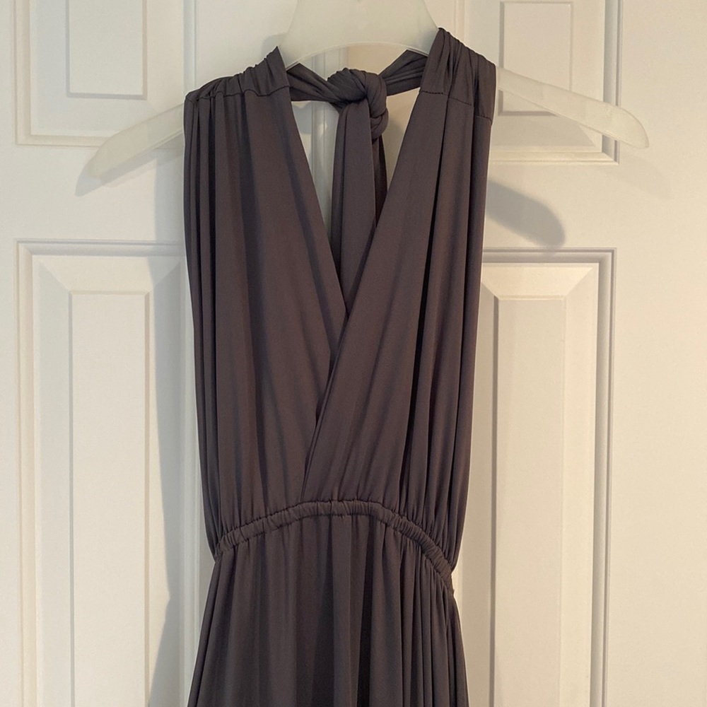 NWT Clothink long  gray dress size medium